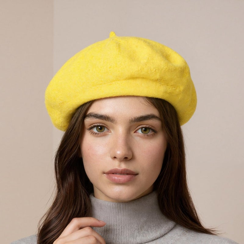 AURORAAEGIS French Beret Hats for Women - Classic Wool Beret Hats Soft Knit Winter Cloche for Daily Outfits - Image 5